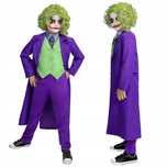 Strój przebranie na bal Joker Klaun kostium + peruka r.L 134/140