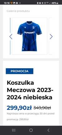 Sprzedam nową meczową koszulkę Lech Poznań