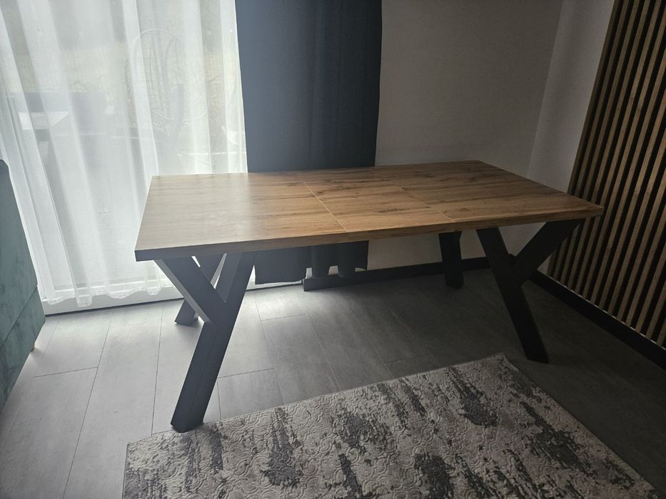 Metalowe nogi do stołu loft grube 8cm x8cm