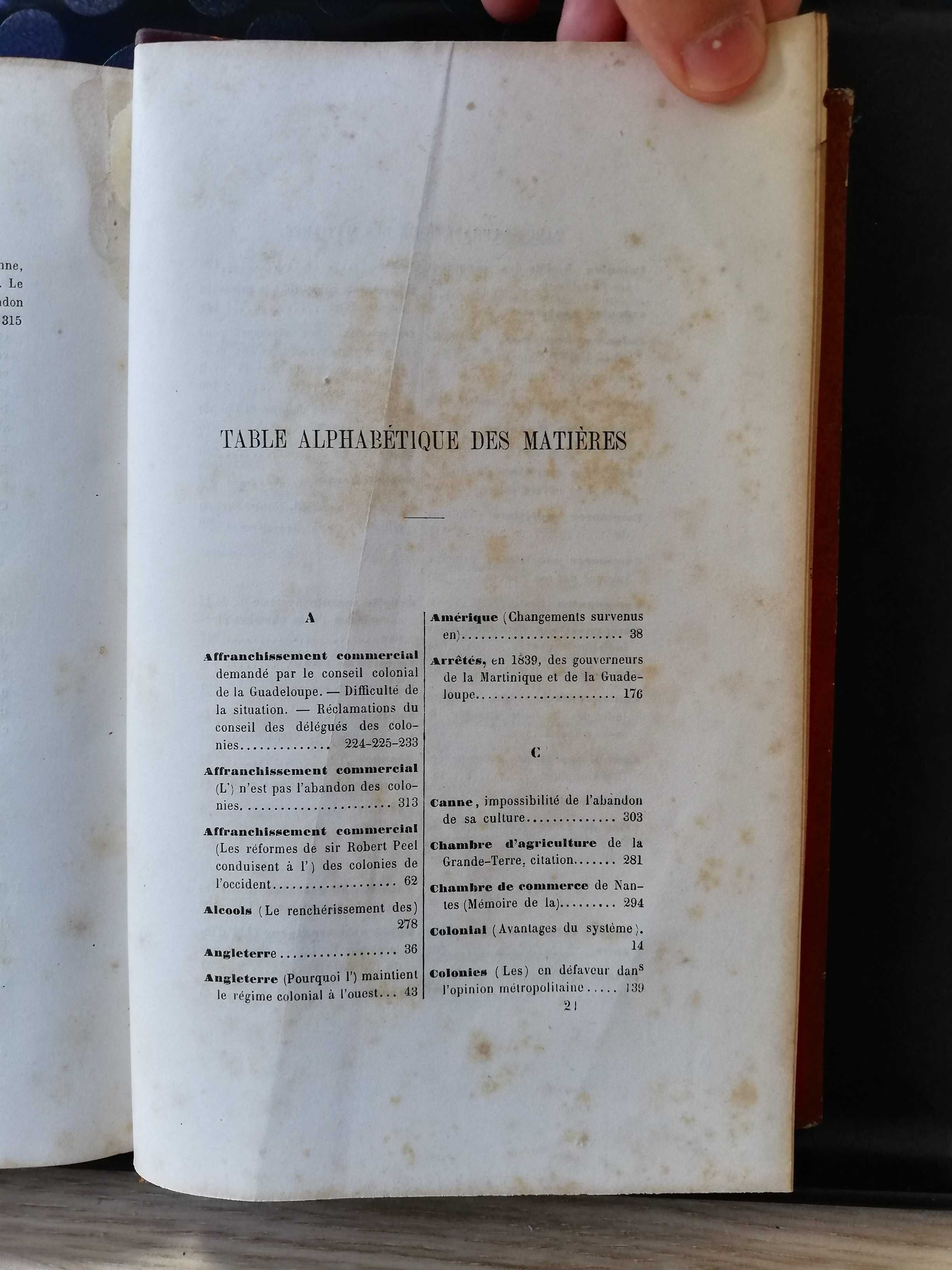 Étude sur le Système Colonial - M. Le Comte A. de Chazelles, ed. 1860