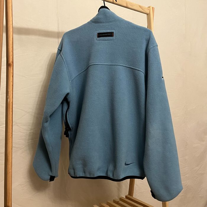 Вінтажна фліска Nike пастельно блакитного кольору