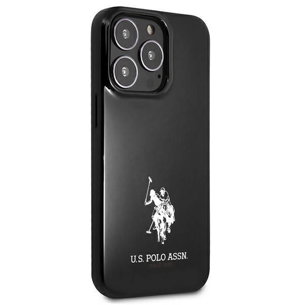 U.S. Polo Assn. Etui iPhone 13 Pro / 13 6,1" TPU Czarny Horses Logo