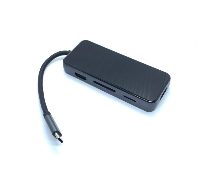 Мультипорт 8в1 USB Type-C to HDMI, Digabit LAN, 3xUSB3.0, Micro/SD, PD