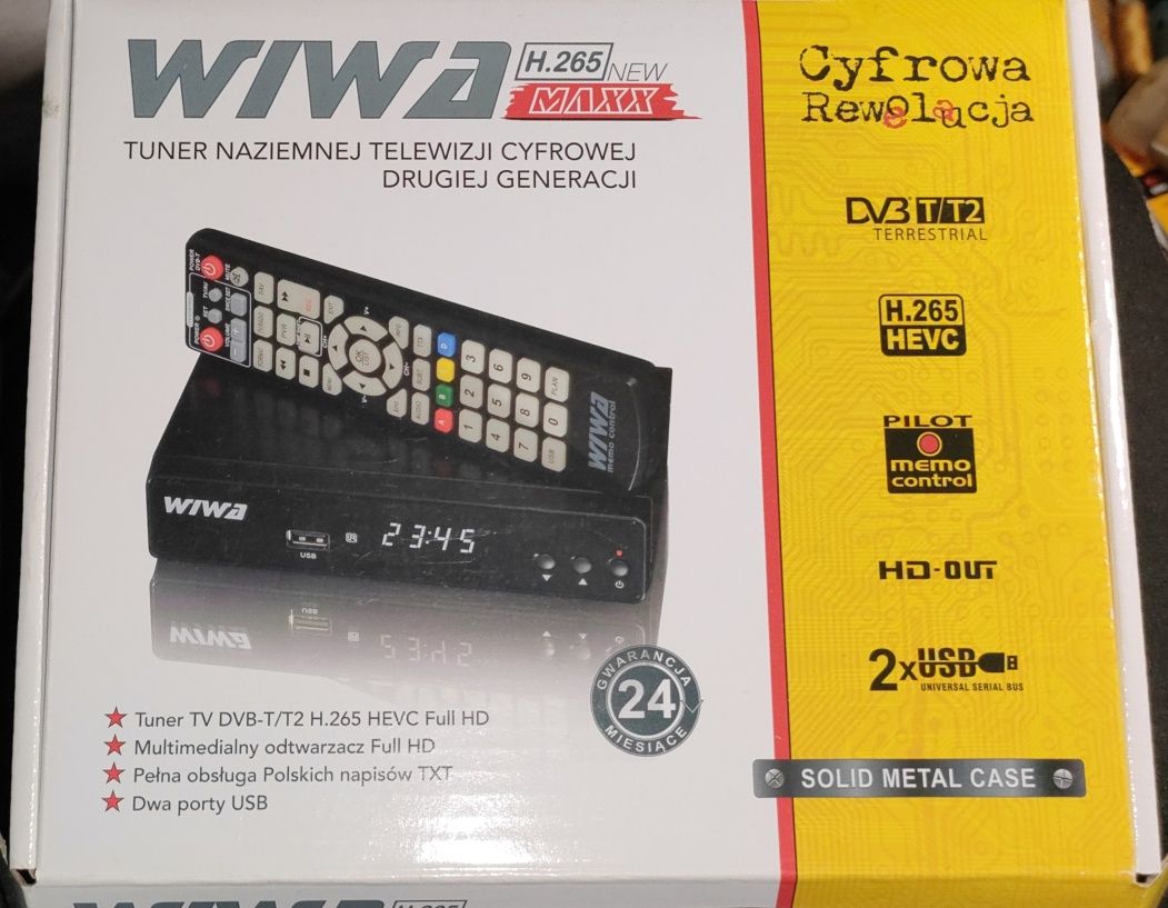 Tuner Wiwa DVB-T H.265 NEW Maxx + adapter WiFi