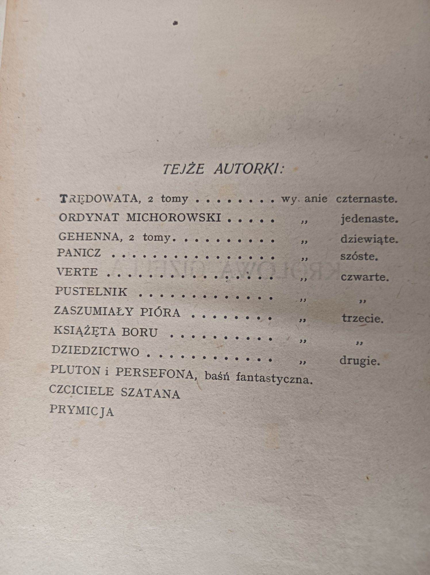Książki Królowa Gizela tom pierwszy i drugi z roku 1927