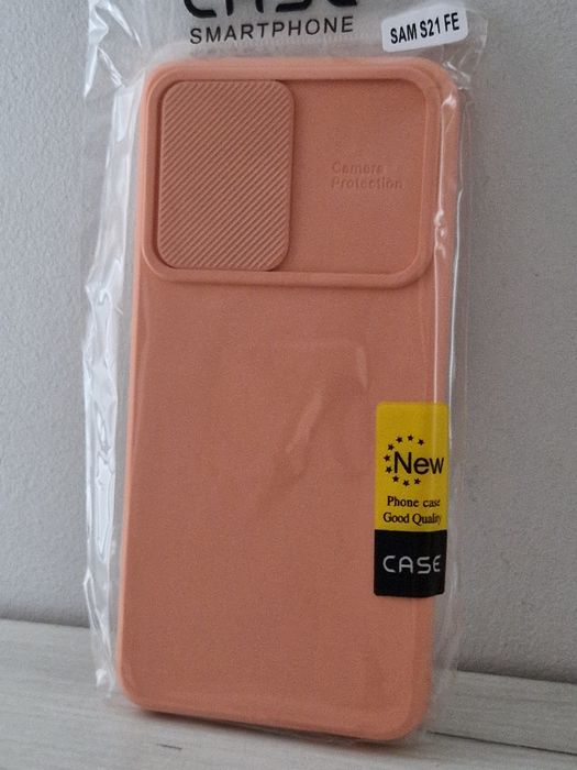 Camshield Soft do Samsung Galaxy S21 FE Łososiowy