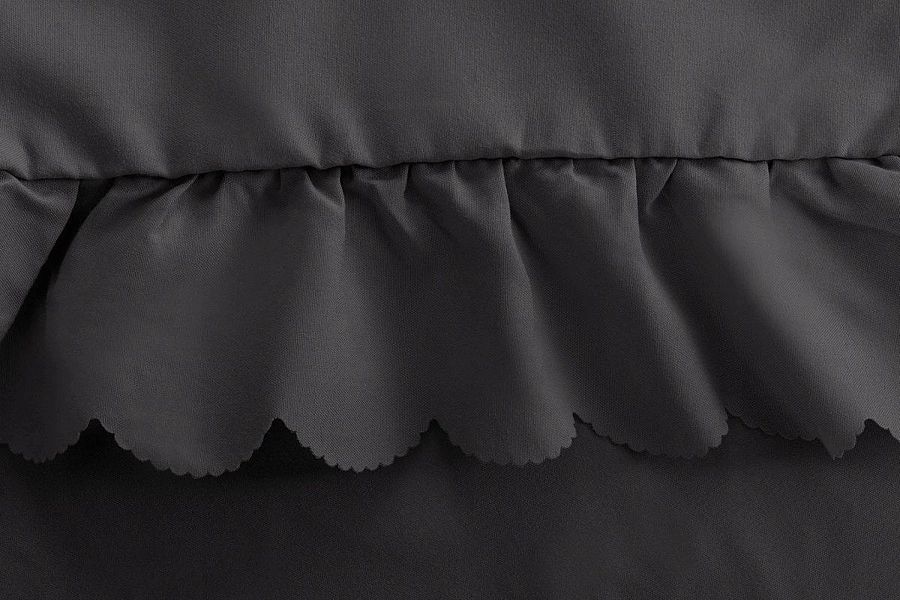 Pościel Luxury Jowita 220x200/3cz z Falbaną Jednolita Elegancka