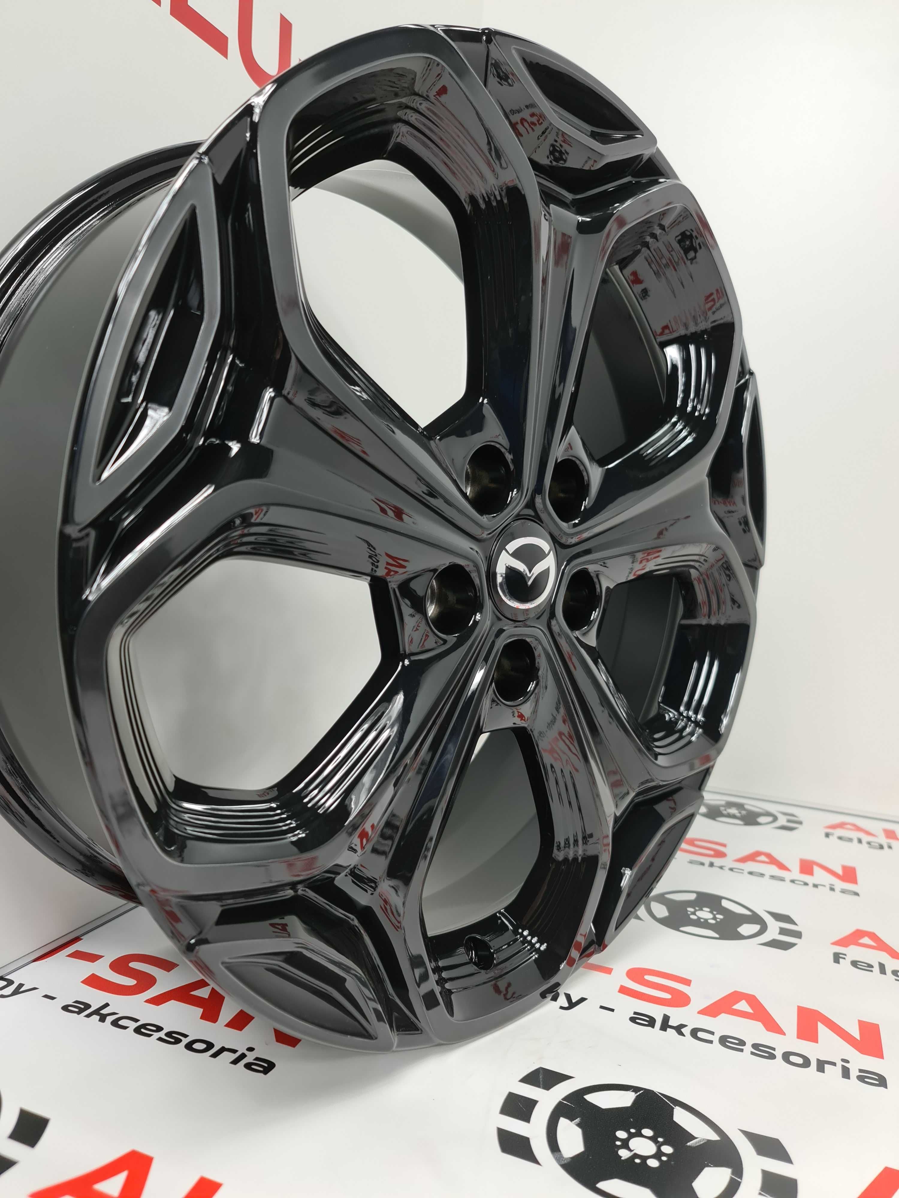 NOWE ALUFELGI MAZDA 19" 5x114,3 3 5 6 CX-3 CX-30 CX-5... Czarny Połysk