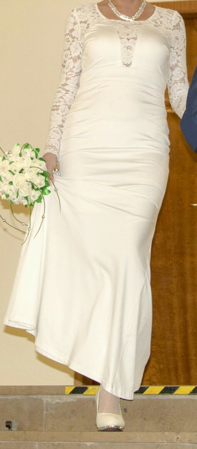 Suknia ślubna, sukienka ecru