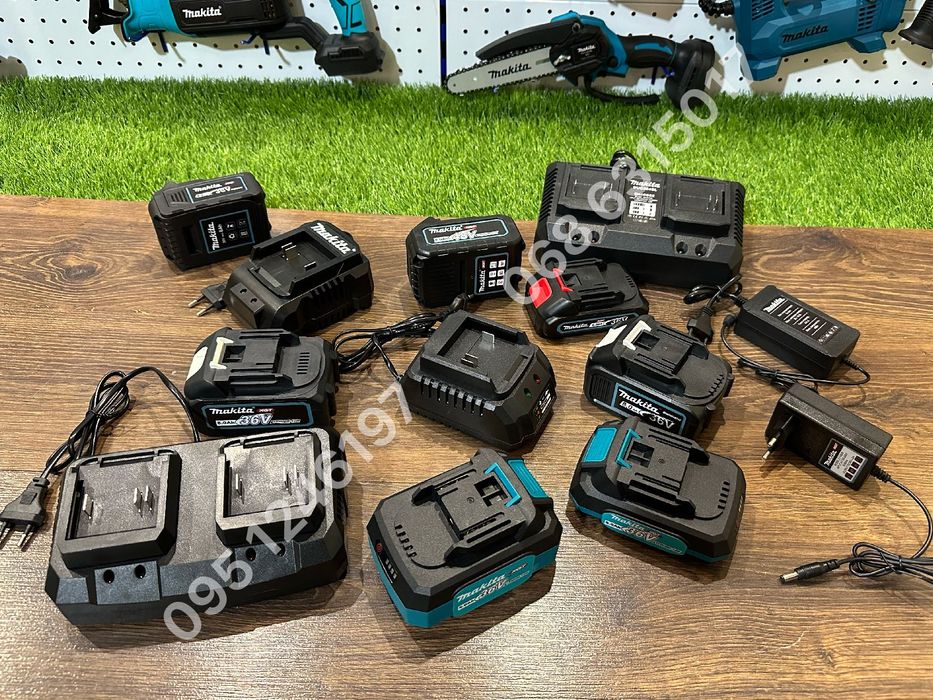 Makita DeWALT Аккумулятор и зарядные устройства 12-48V 1-9Ah Зарядка