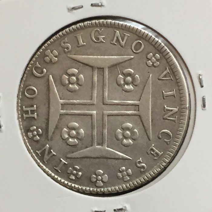 CRUZADO NOVO (480 réis) 1782 - D. Maria I/D.Pedro III - prata