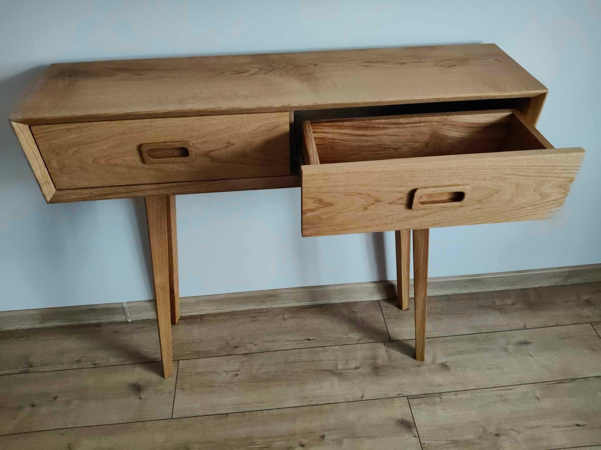 Konsolka dębowa 100x30x90