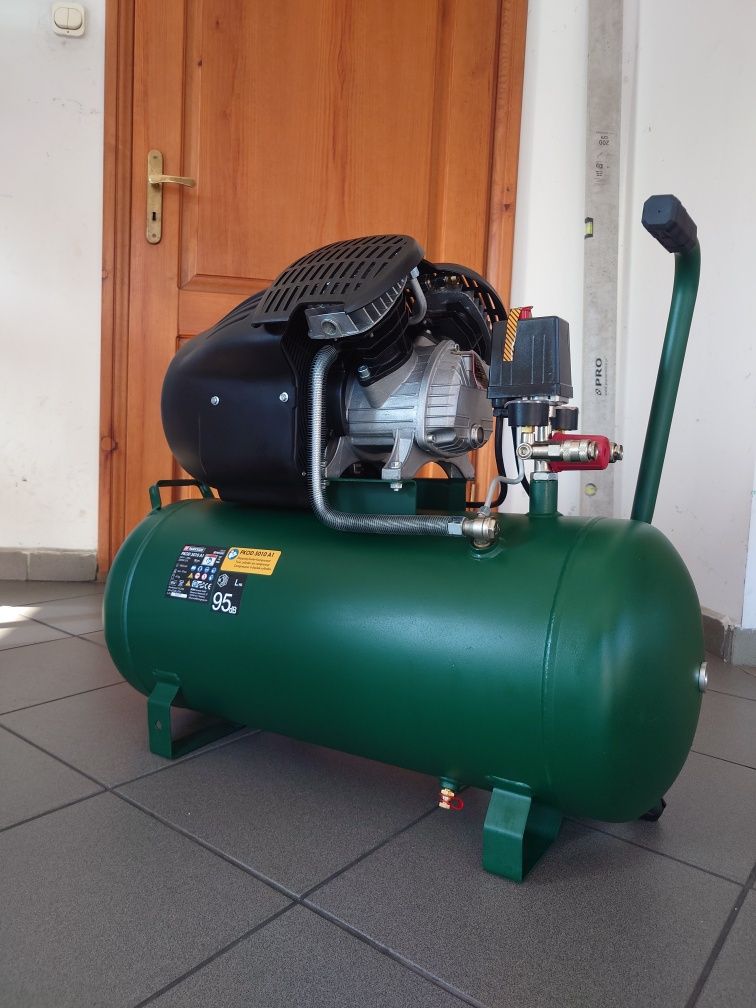 Kompresor 50L 10 Bar olejowy dwutłokowy PARKSIDE Sprężarka 2200W 230V