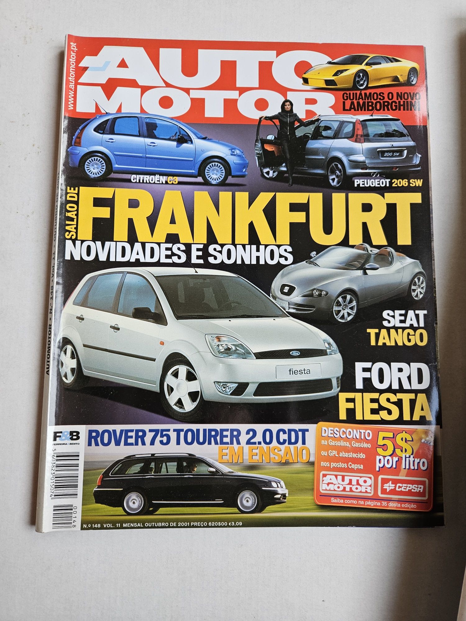 Lote de 6 Revistas AutoMotor Usadas 2001