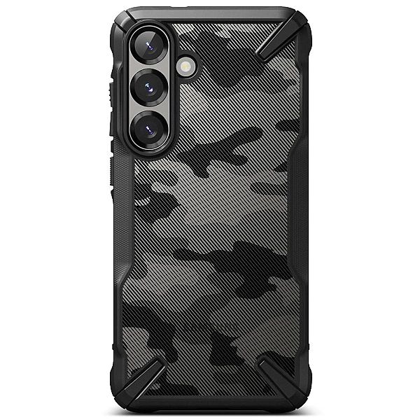 Etui Ringke Fusion X na Samsung Galaxy S25 - czarny camo