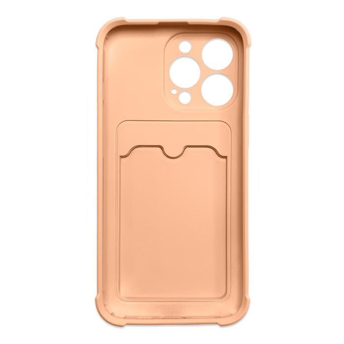 Etui Card Armor Case do iPhone 12 Pro - Różowy, Portfel, Silikonowe