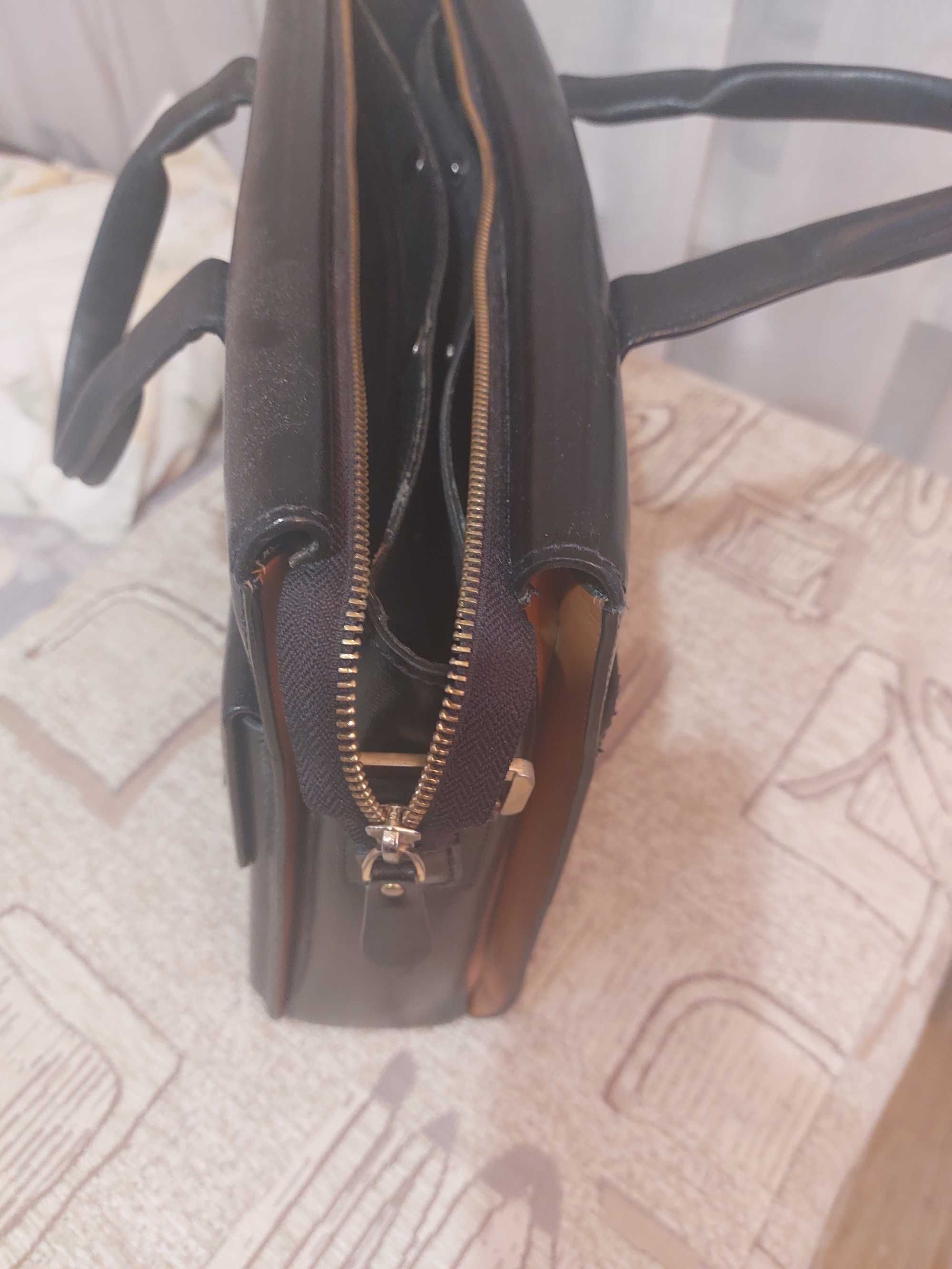 Кожаная мужская сумка (портфель)
