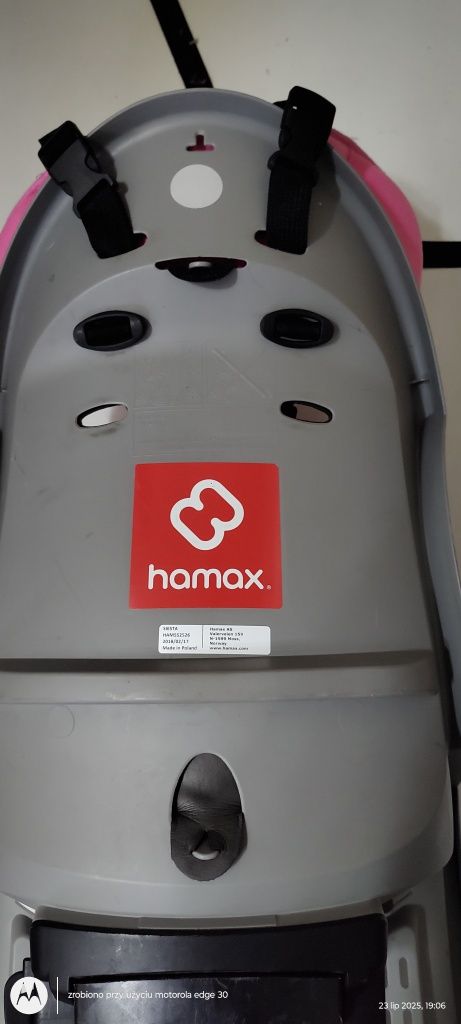 Wysyłka fotelik rowerowy hamax siesta z adapterem