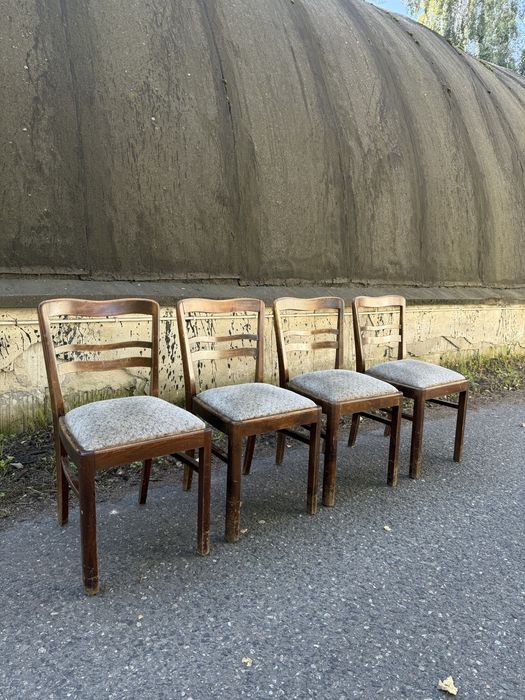 Krzesła Art Deco – komplet 4 sztuki, do renowacji