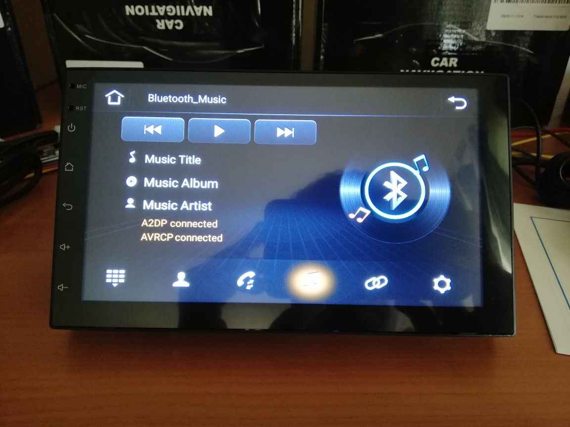 Rádio 2 din Android Novo ( GPS, Wi-Fi, Bluetooth, USB, mirror link)