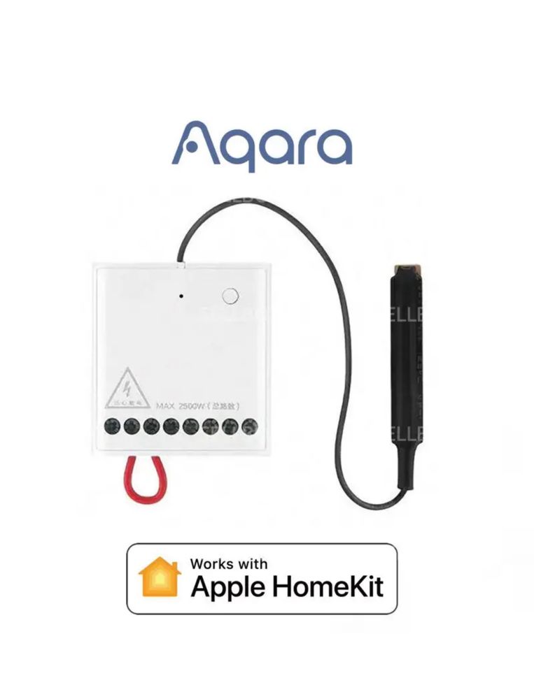 Двоканальний модуль реле Aqara Zigbee Apple Homekit LLKZMK11LM