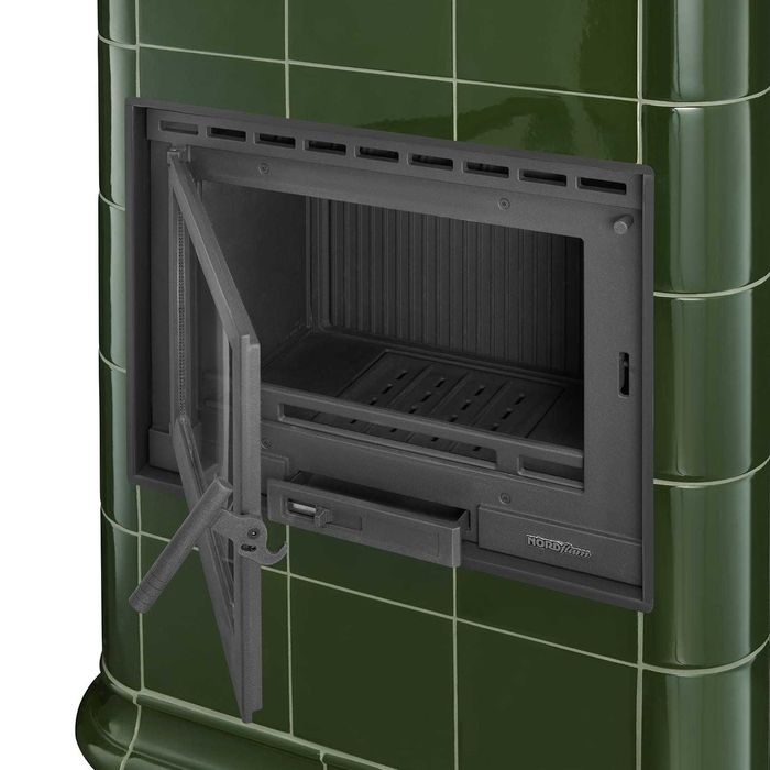 Piec kominek piecyk kaflowy ceramiczny obudowa kominkowa ROMA OLIVE