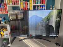 Telewizor LG 55UP78003LB uszkoszona matryca wyświetlacz