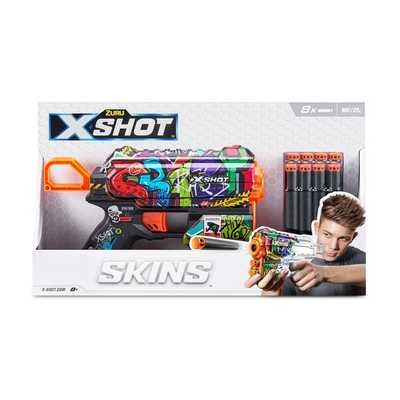 Бластер X-Shot Skins Graffiti / Детское оружие скорострельный *