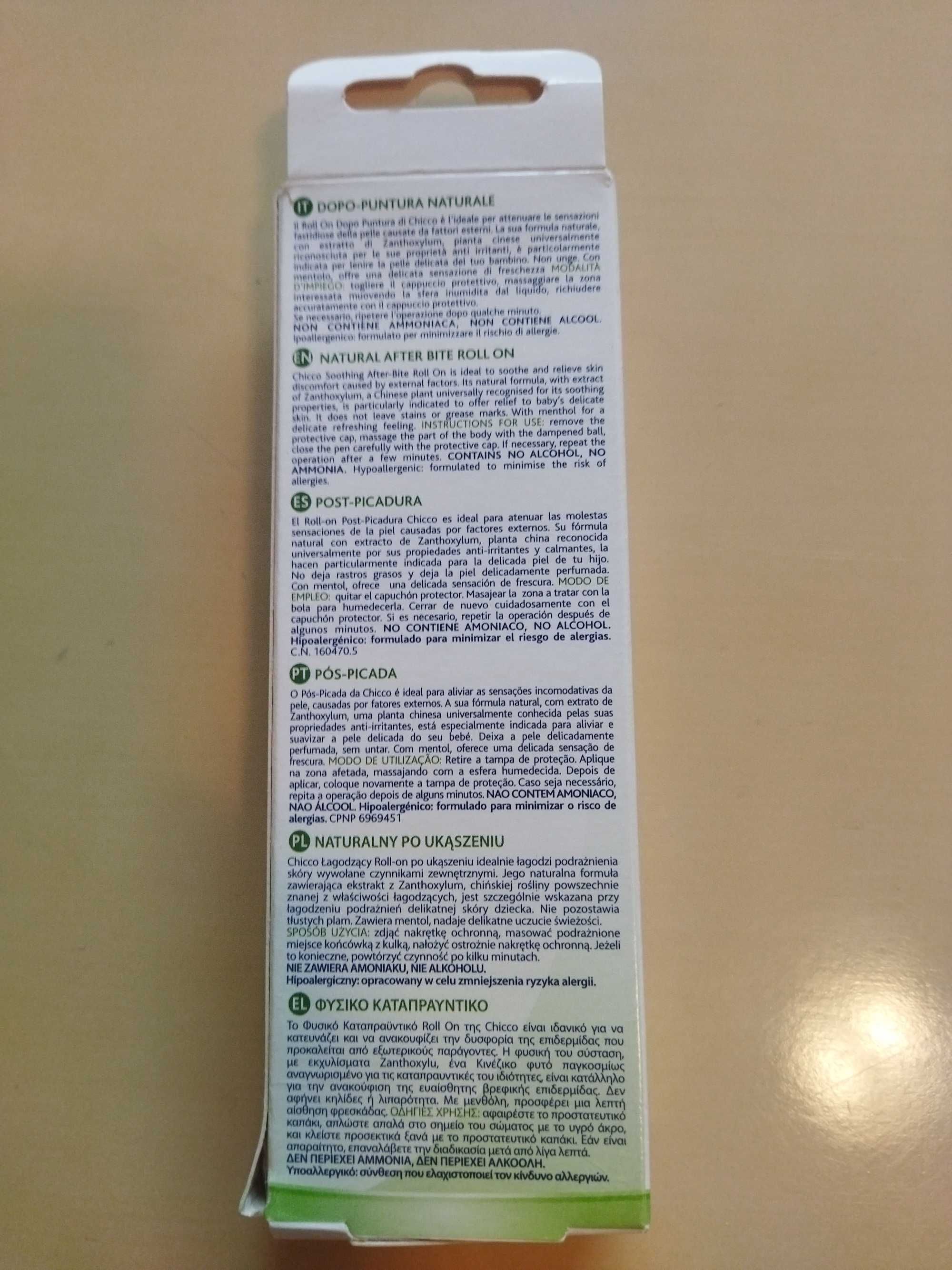 Post-Bite Roll On łagodzący sztyft po ukąszeniu komarów 10ml chicco