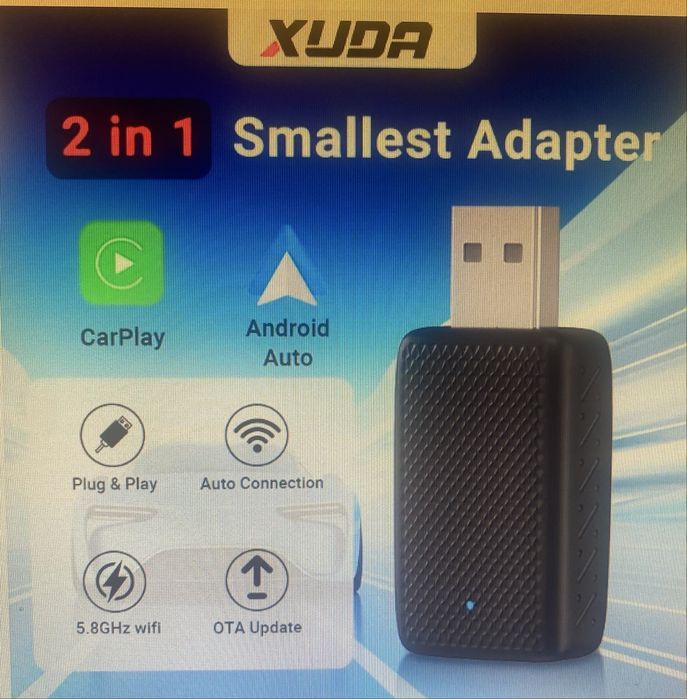 Adaptador sem fio Carplay & Android Auto
