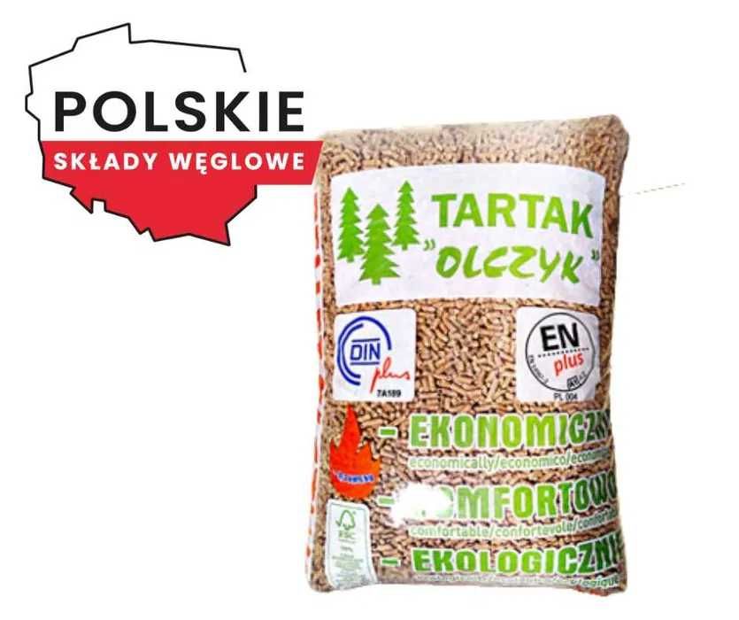 Pelet Tartak Olczyk pellet Certyfikowany A1 DIN PLUS 1050kg- 1590zł