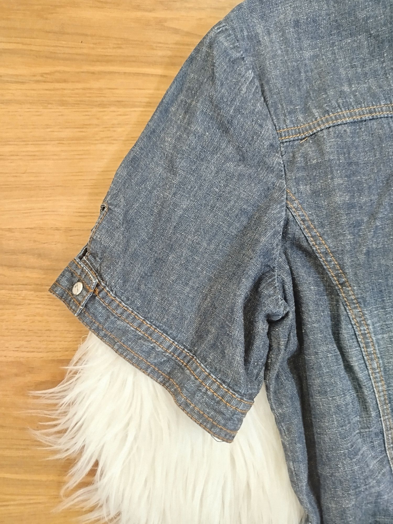 Victoria sukienka szmizjerka rozpinana granatowa dżinsowa jeans dress
