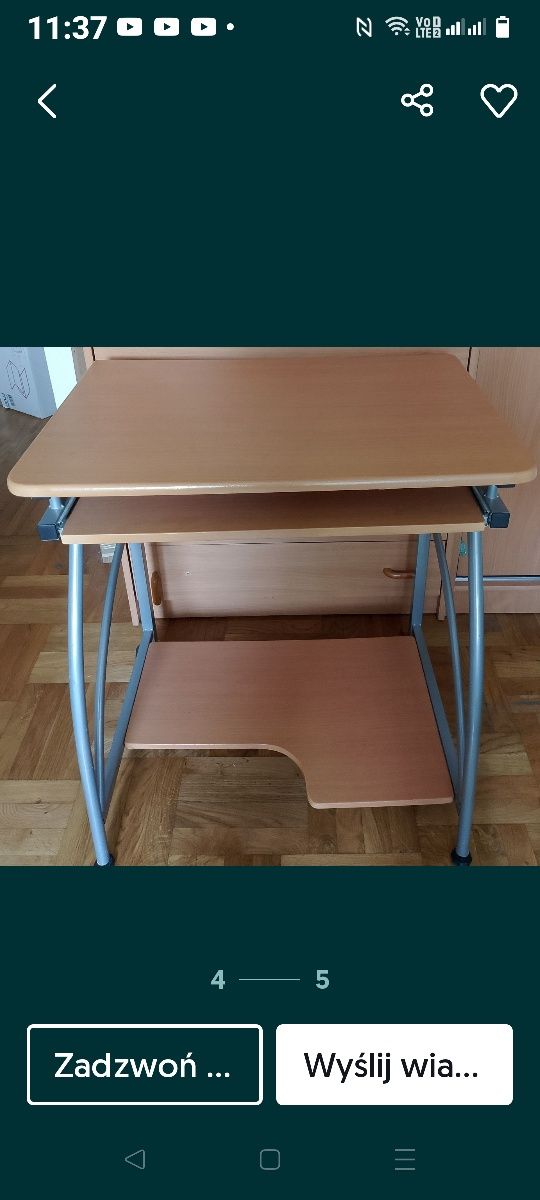 Regał biały słupek komoda fotel