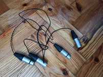 Cabos XLR banhados a prata com 1m