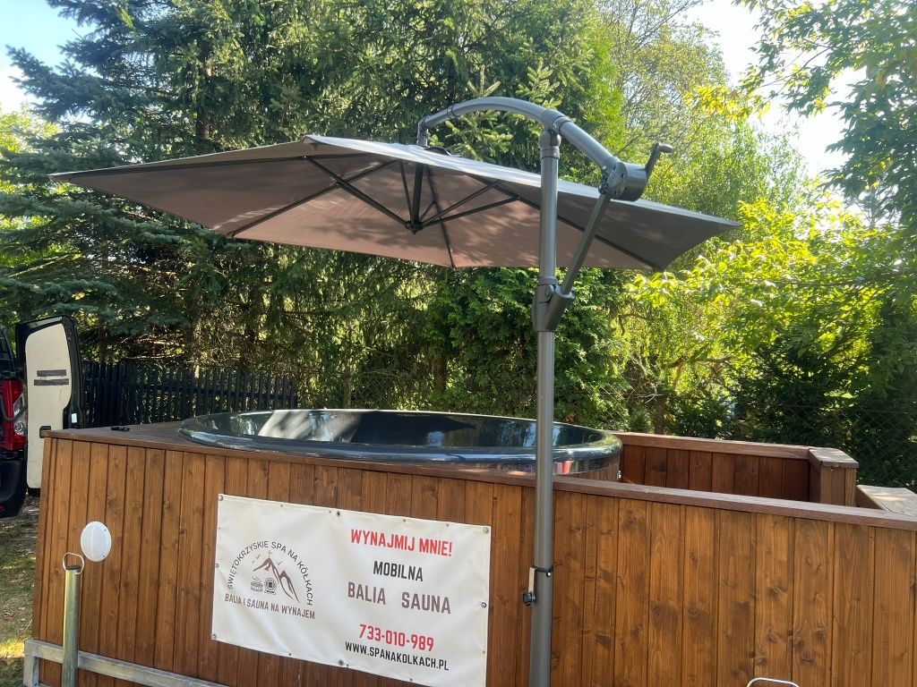 Mobilna Balia jacuzzi wynajem mobilne spa