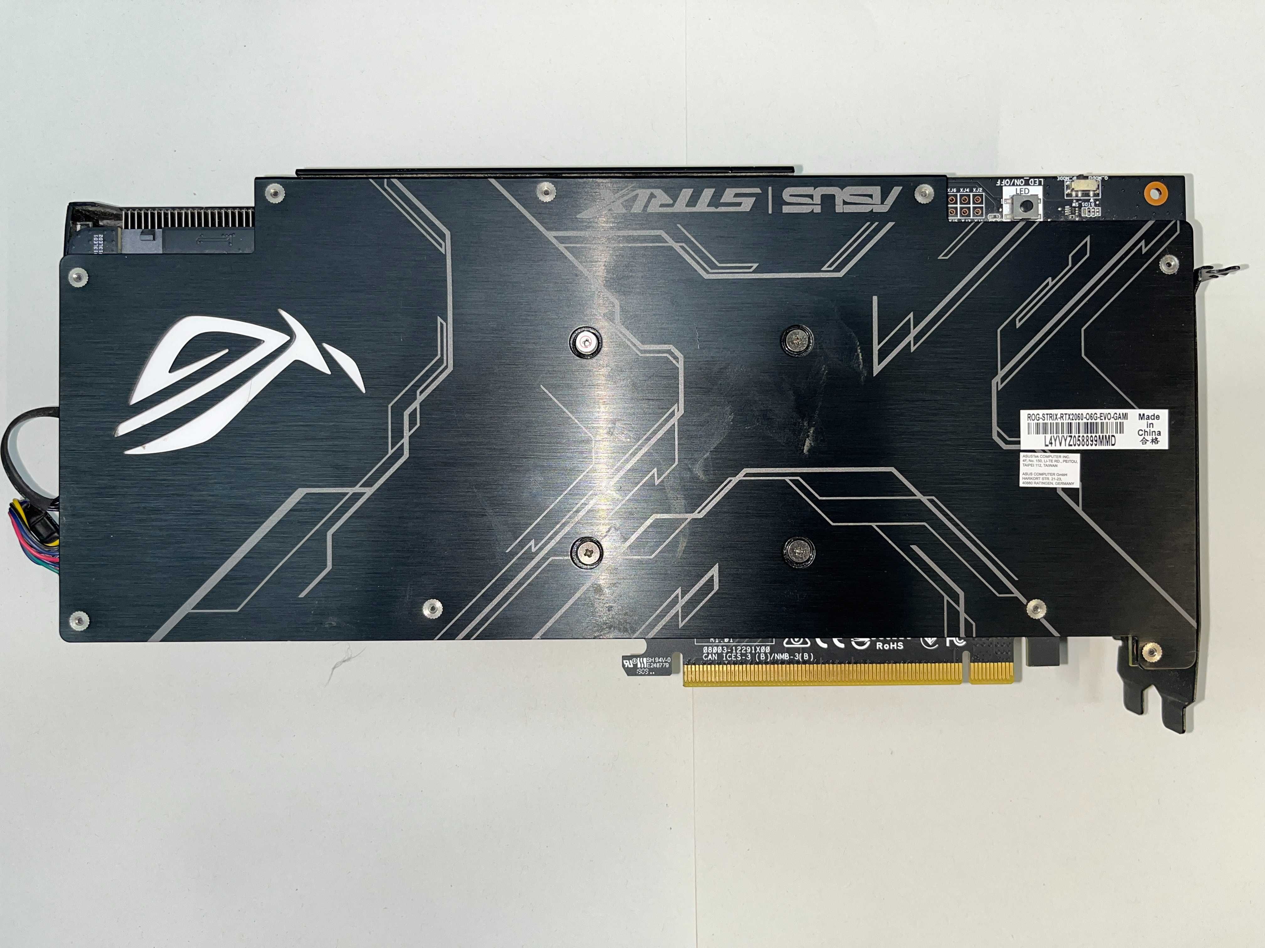 Karta graficzna ASUS ROG Strix RTX 2060 6GB Evo uszkodzona