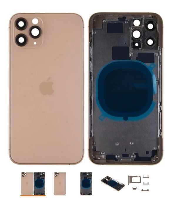 Korpus obudowa oryginalna demontaż iPhone 11 pro gold złoty
