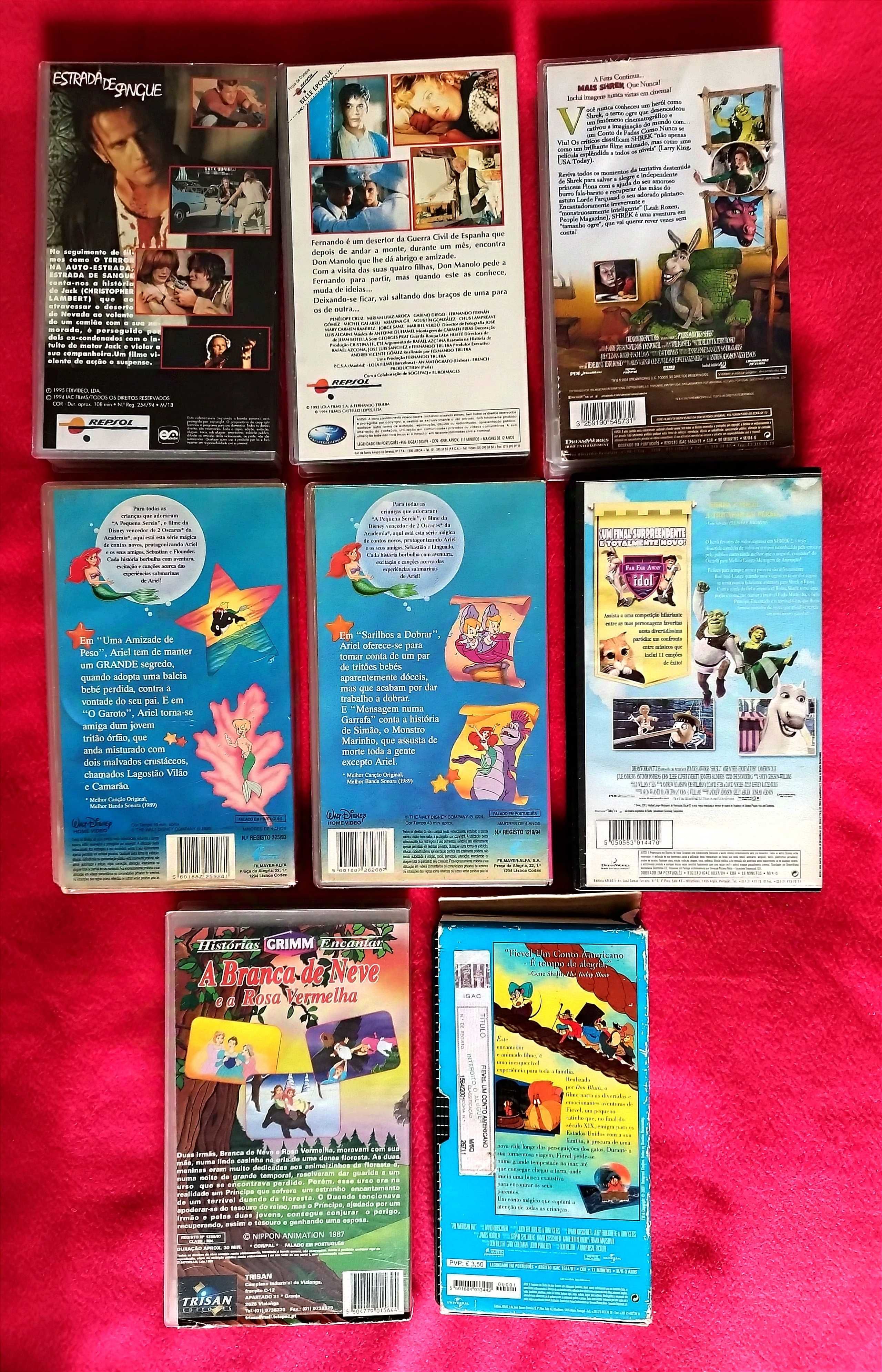 Lote de VHS conjunto 10