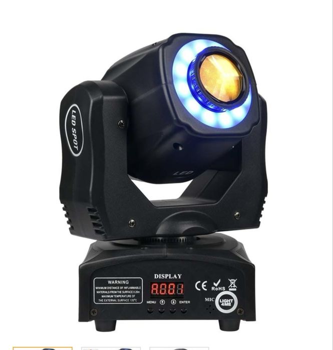 2x glowa ruchoma 60W ring spot