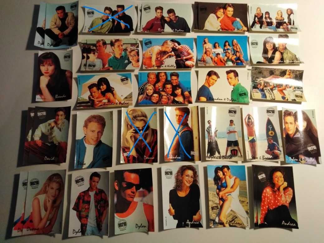 Cromos Bollycao Simpsons, Kaos e Série 90210 (Beverly Hills)