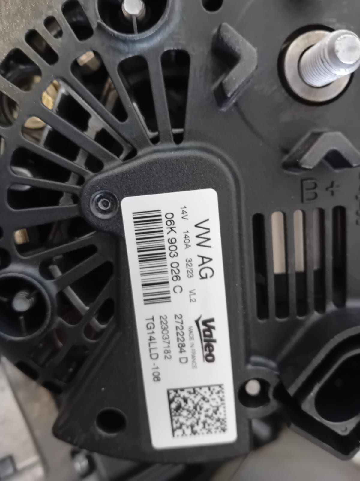 Alternador e motor a.c para vw