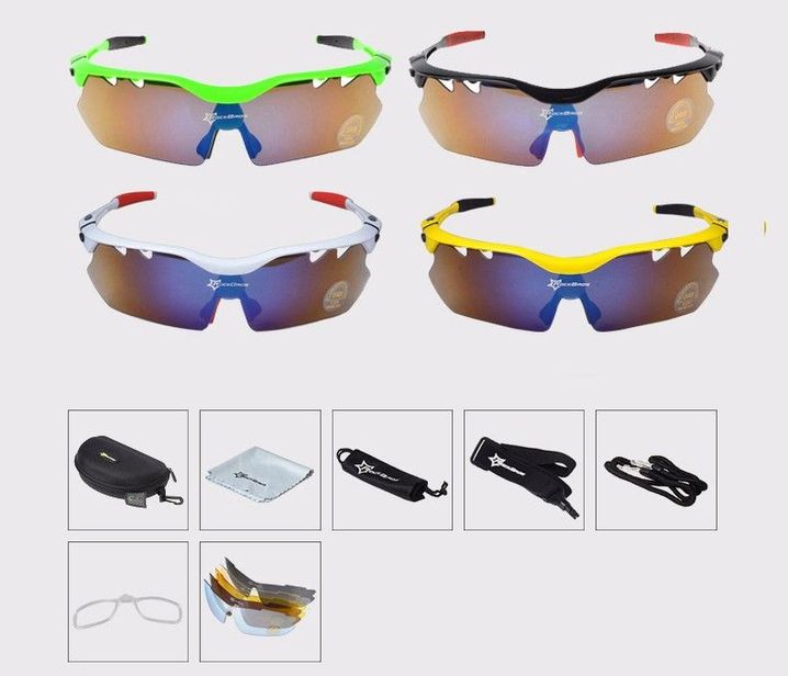 ROCKBROS спортивные очки 5 линз/стекол поляризация UV400 тактические
