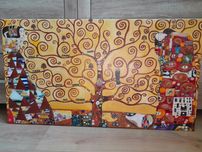 Obraz olejny Gustaw Klimt tryptyk Drzewo życia