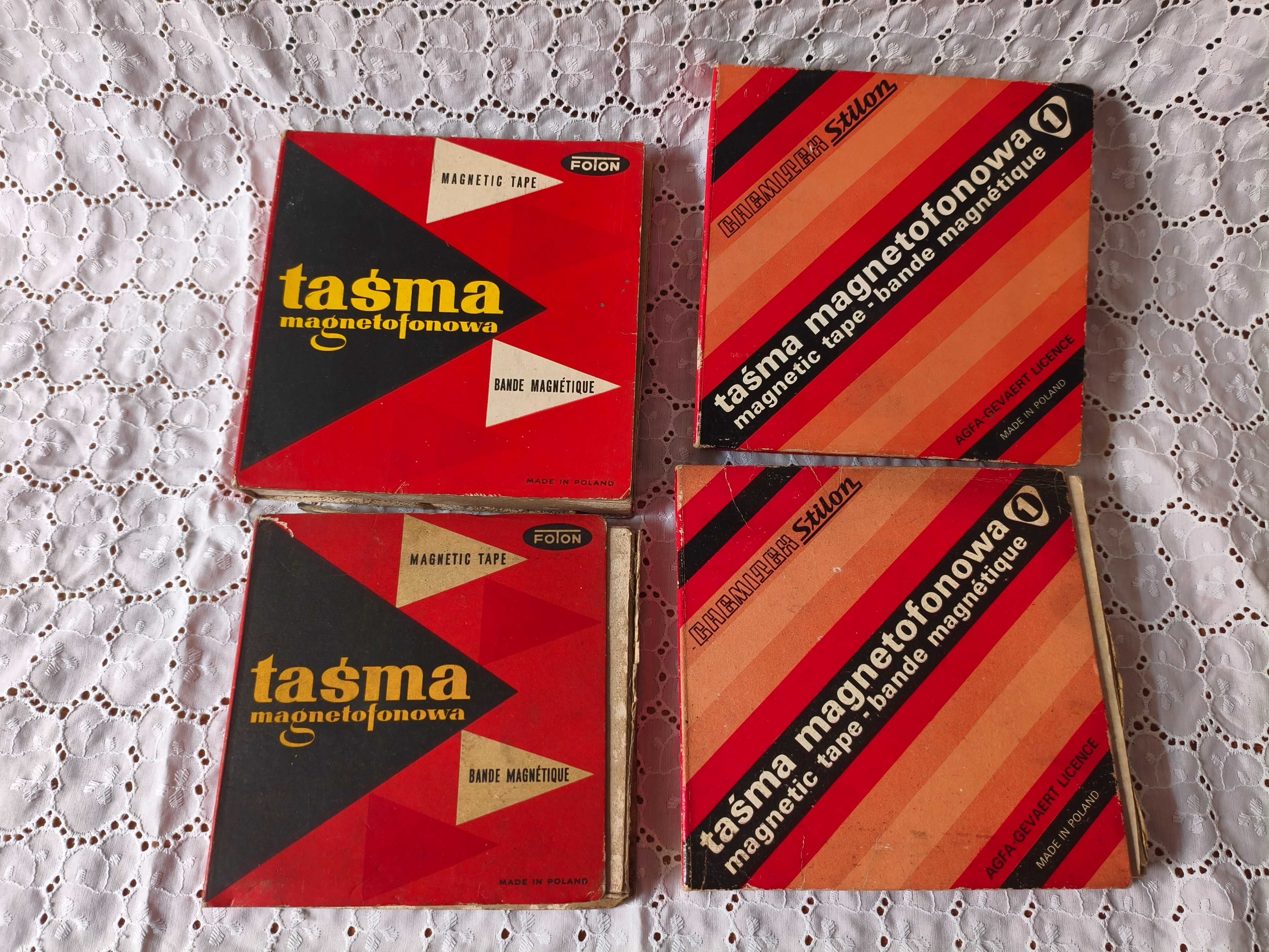 Taśma magnetofonowa szpulowa PRL 4szt