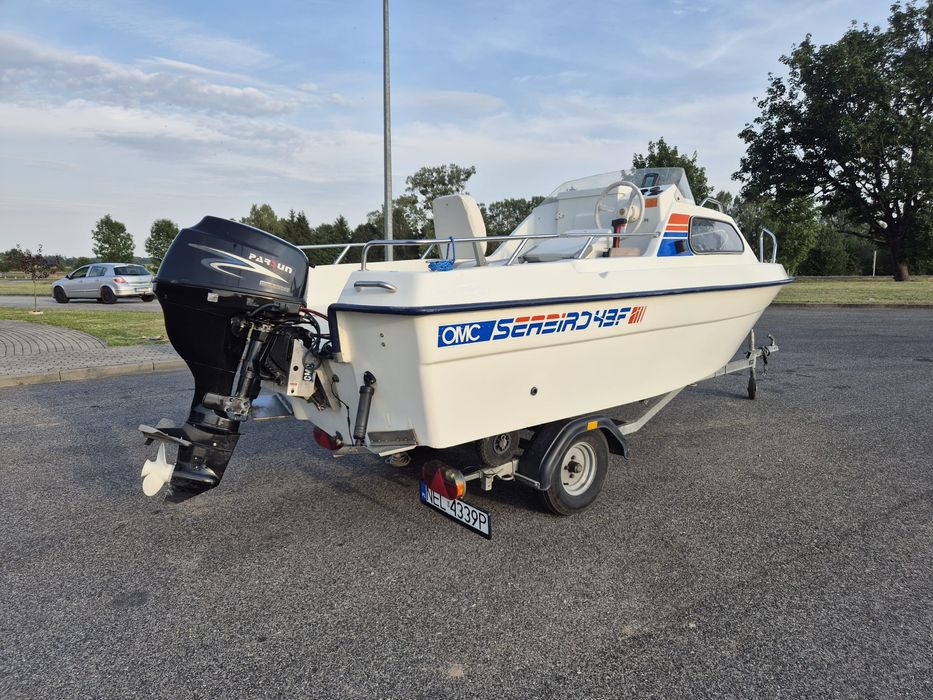 Łódź kabinowa Ryds 43F!!! Fajny stan ŁÓDŹ+SILNIK+PRZYCZEPKA!!!