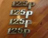 Fiat 125p znaczek emblemat tył 125p metalowy oryginał