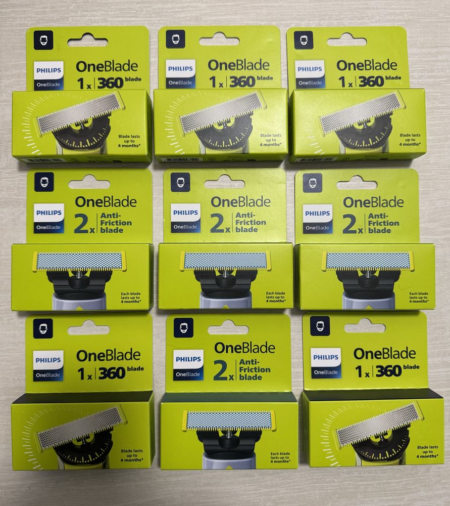 One Blade Philips оригінальні змінні леза, катриджи