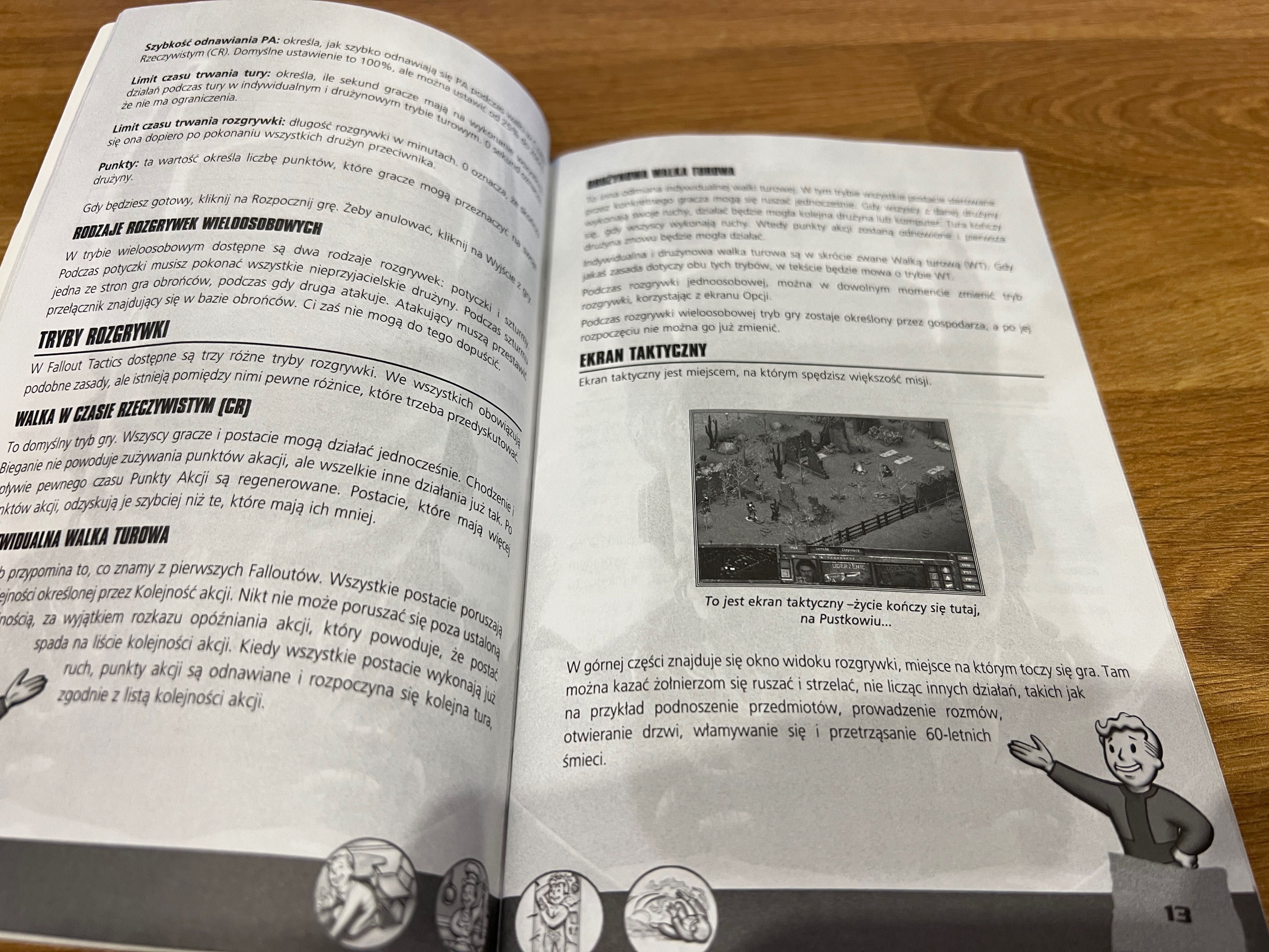 Fallout Tactics Podręczniki walki taktycznej / Instrukcja z BIG BOX