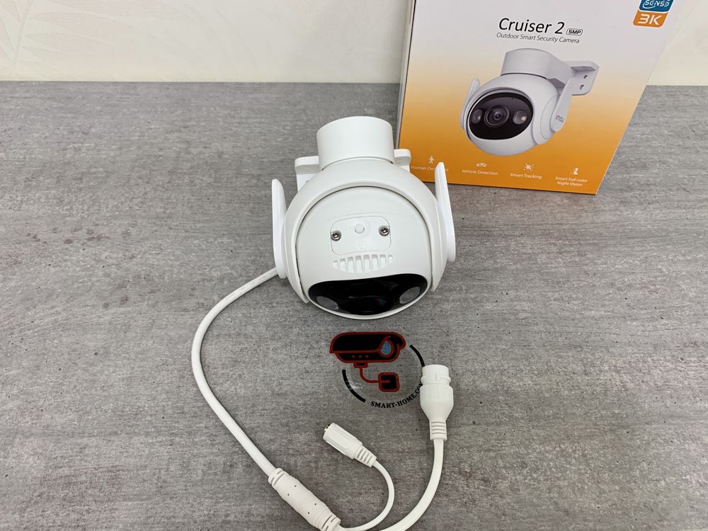 ТРЕКИНГ 5 Мп PTZ WiFi IMOU Cruiser 2 Dahua поворотная IP камера сирена