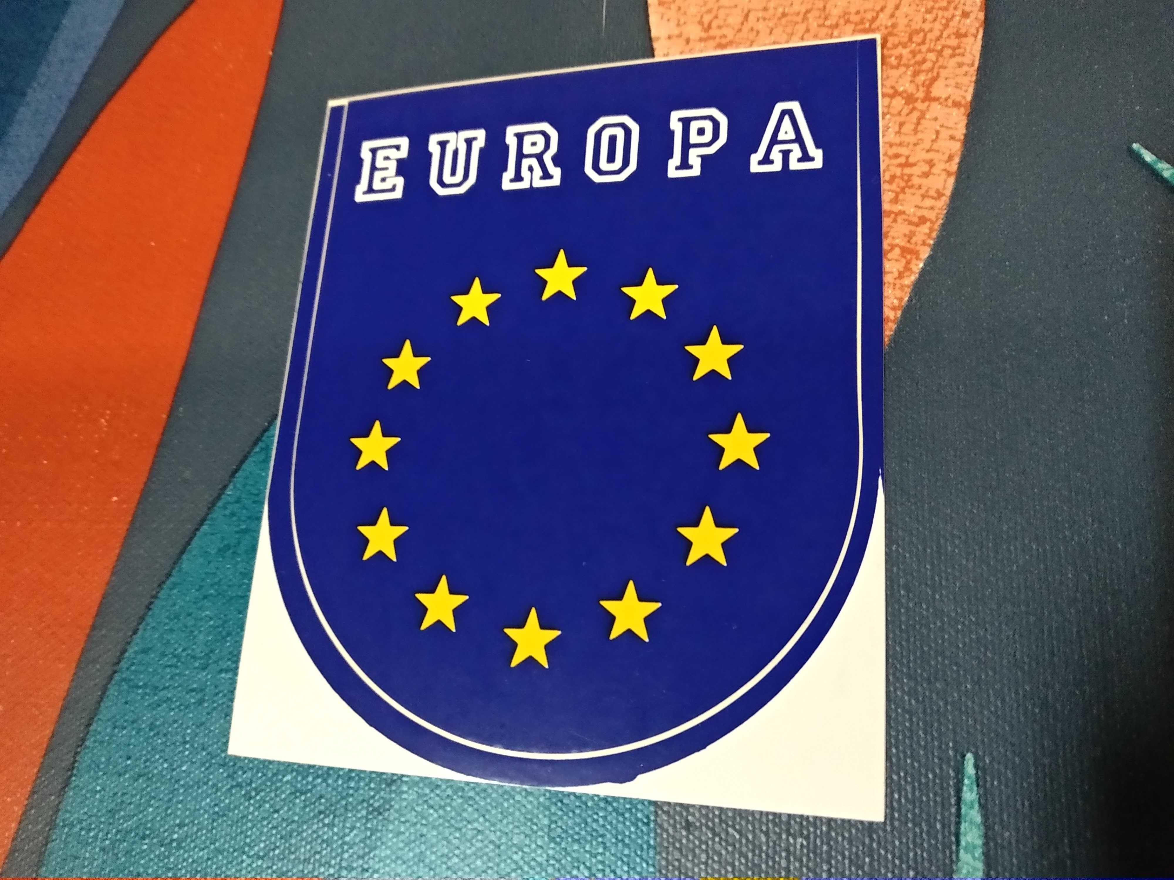Autocolante Europa União Europeia UE Emblema Bandeira Símbolo Anos 90